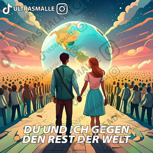 Sticker "Du und ich gegen die Welt"