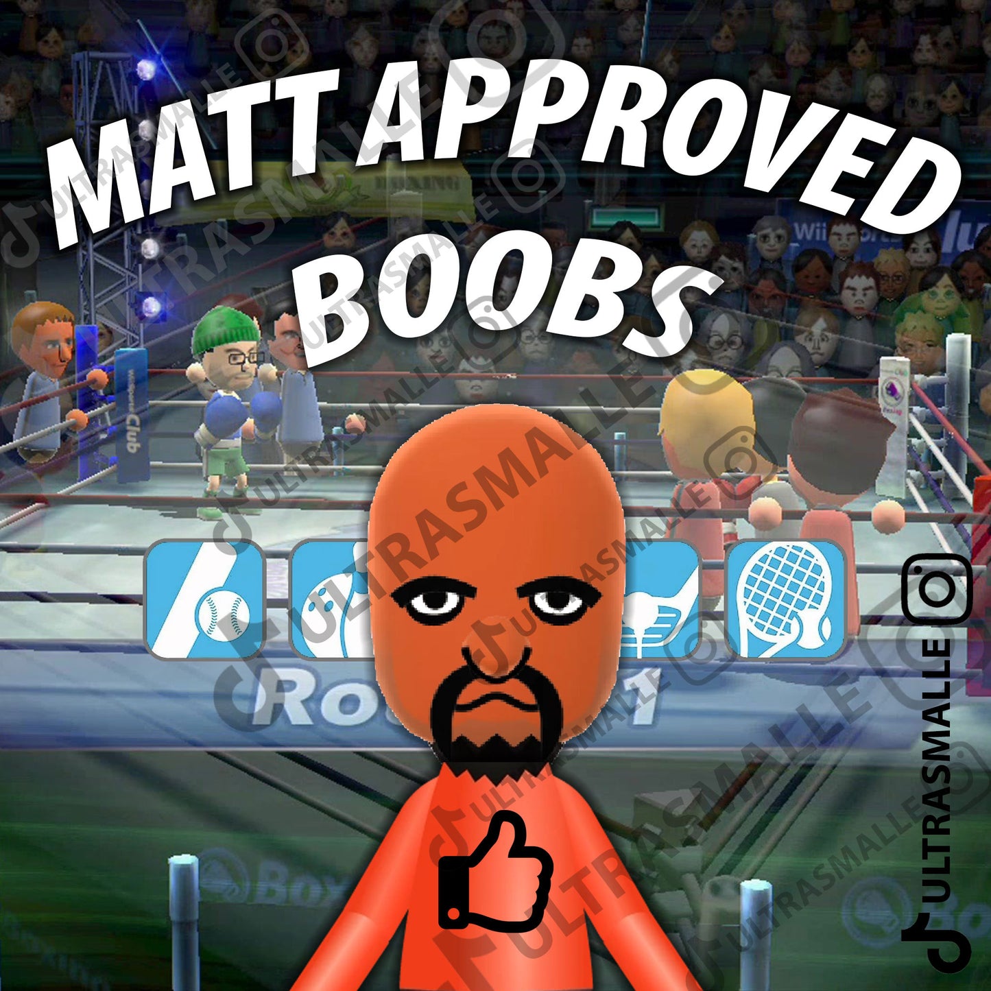 Sticker "Matt Approved Boobs"