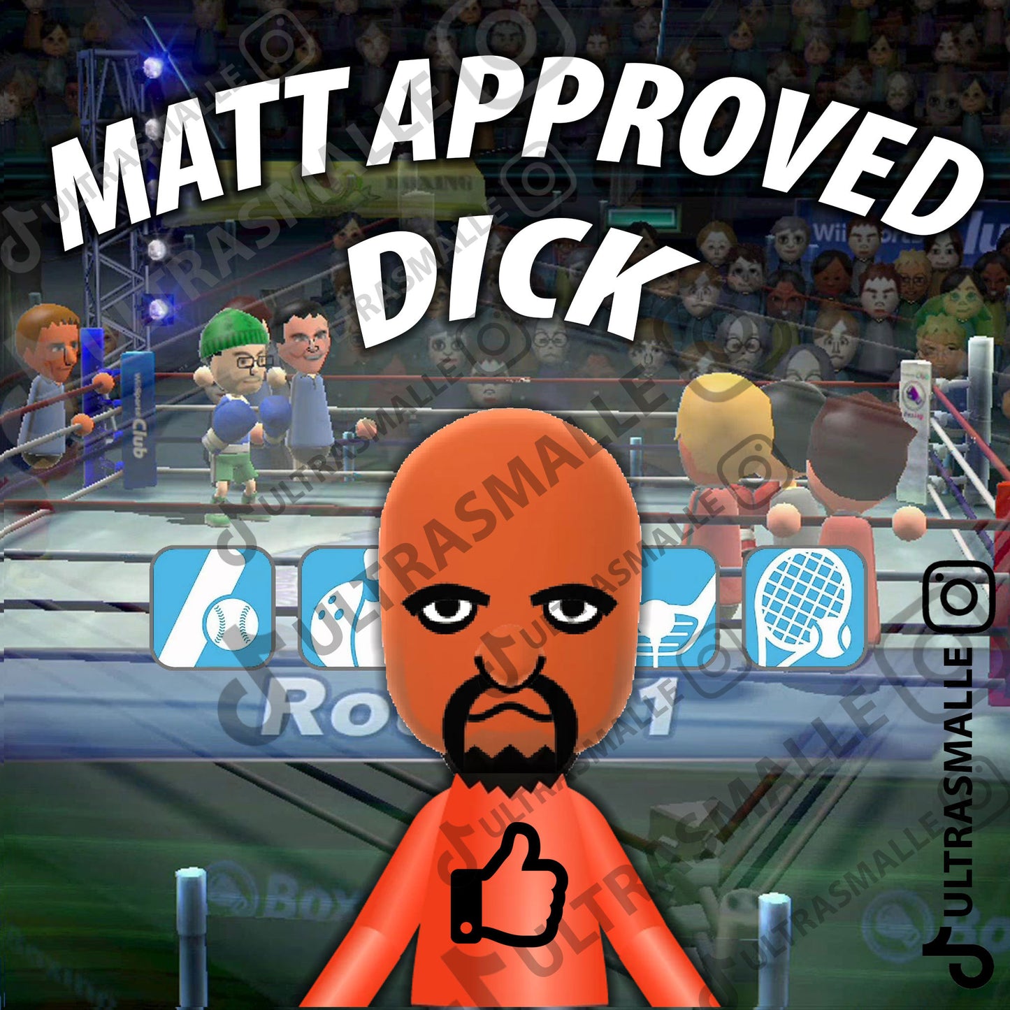 Sticker "Matt Approved Dick"