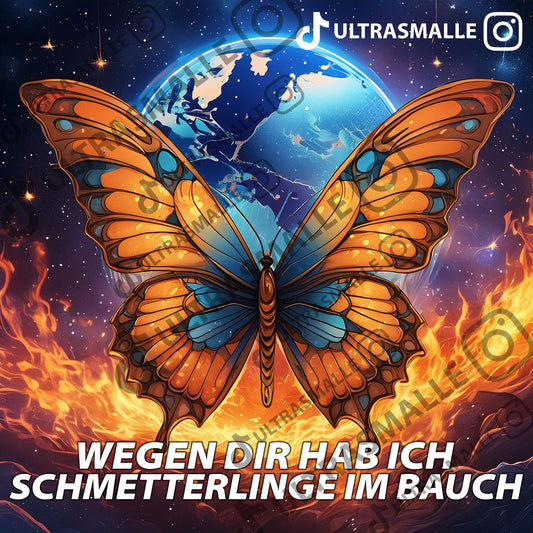 Sticker "Schmetterlinge im Bauch"