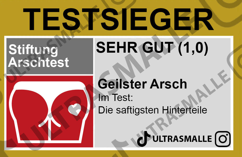 Sticker "Geilster Arsch"