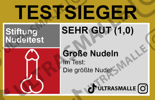 Sticker "Die größte Nudel"