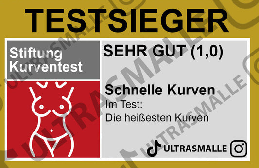 Sticker "Kurventest"