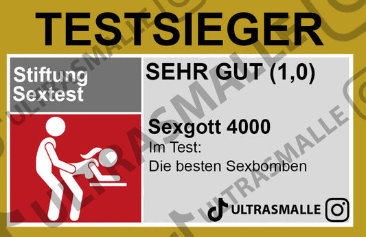 Sticker "Sexgott 4000"